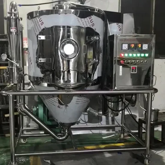 LPG-5 Modelo SUS304 Uso en laboratorio Equipo de pulverización Resina líquida centrífuga Secador por pulverización barato Fácil de operar